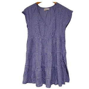 Urban Outfitters Jules Gingham V-Neck Mini Dress 🦋